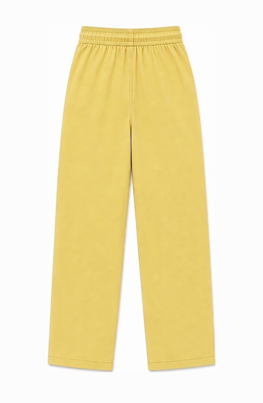 Kids' butter yellow cotton cargo trouser, back view — The Kids Cargo Trouser, Pakistan