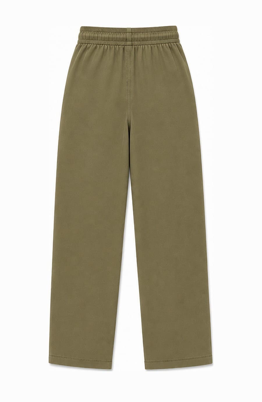 Kids' olive green cotton cargo trouser, back view — The Kids Cargo Trouser, Pakistan