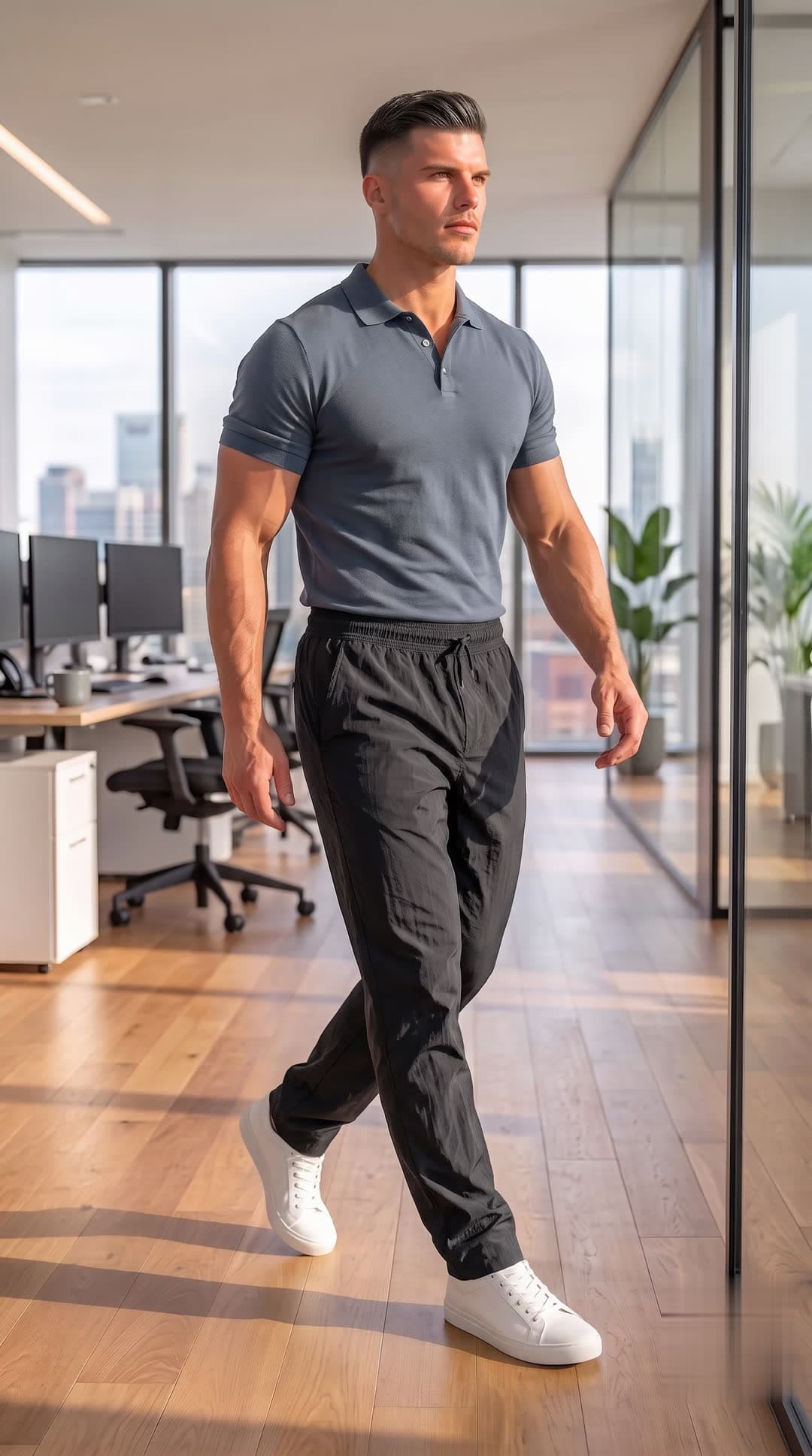 The Everyday Trouser in Black — view 9