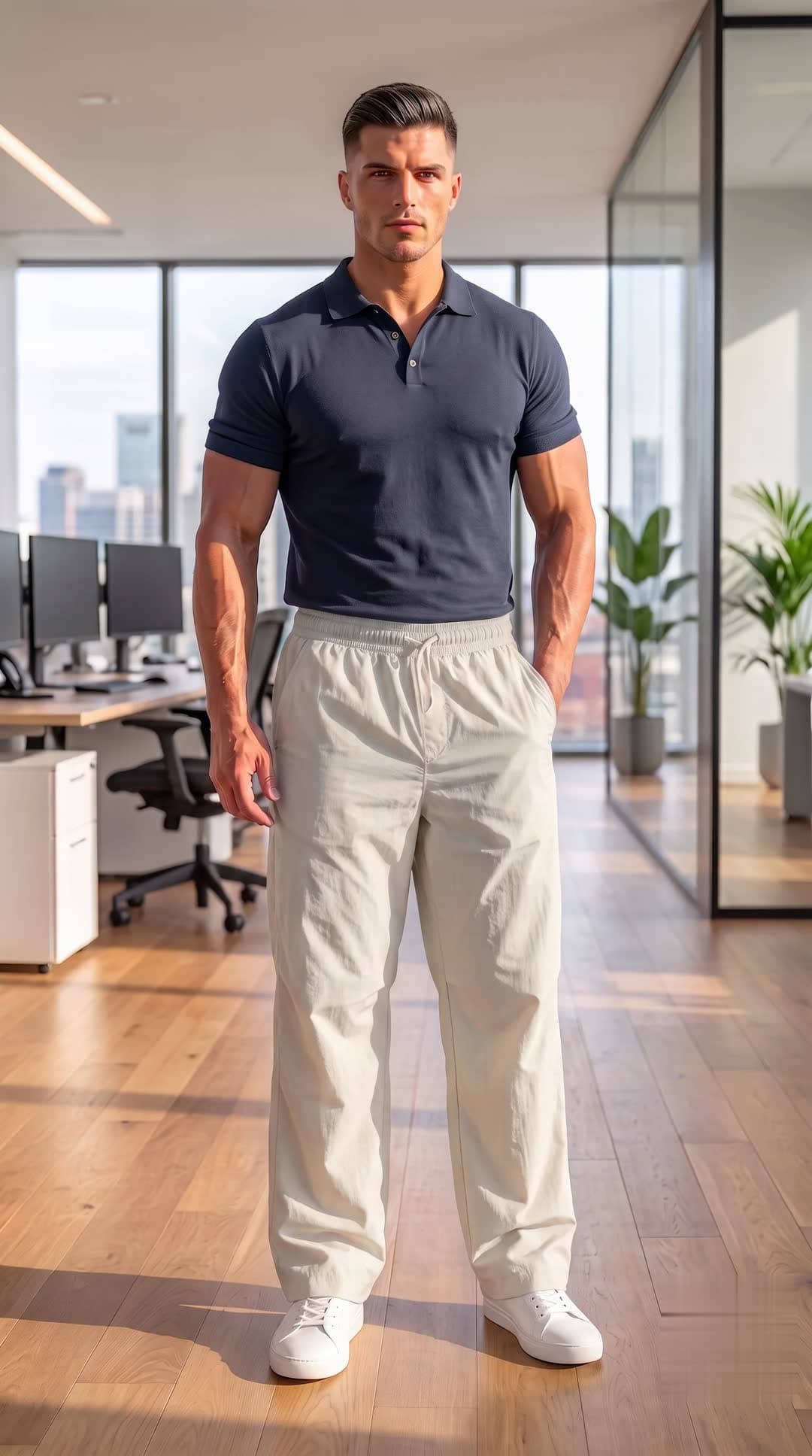 The Everyday Trouser in Cream White — view 11