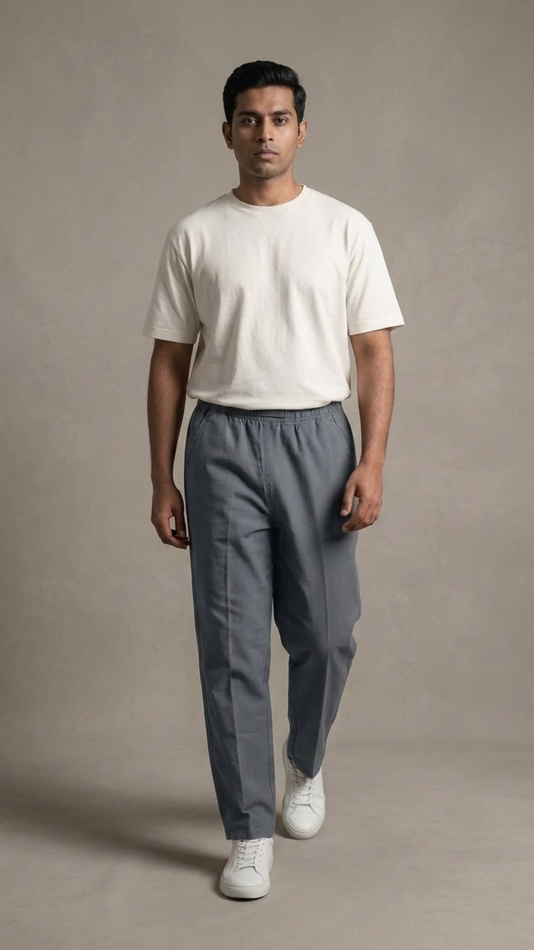 Men's grey organic cotton trouser — The Everyday Trouser, Pakistan