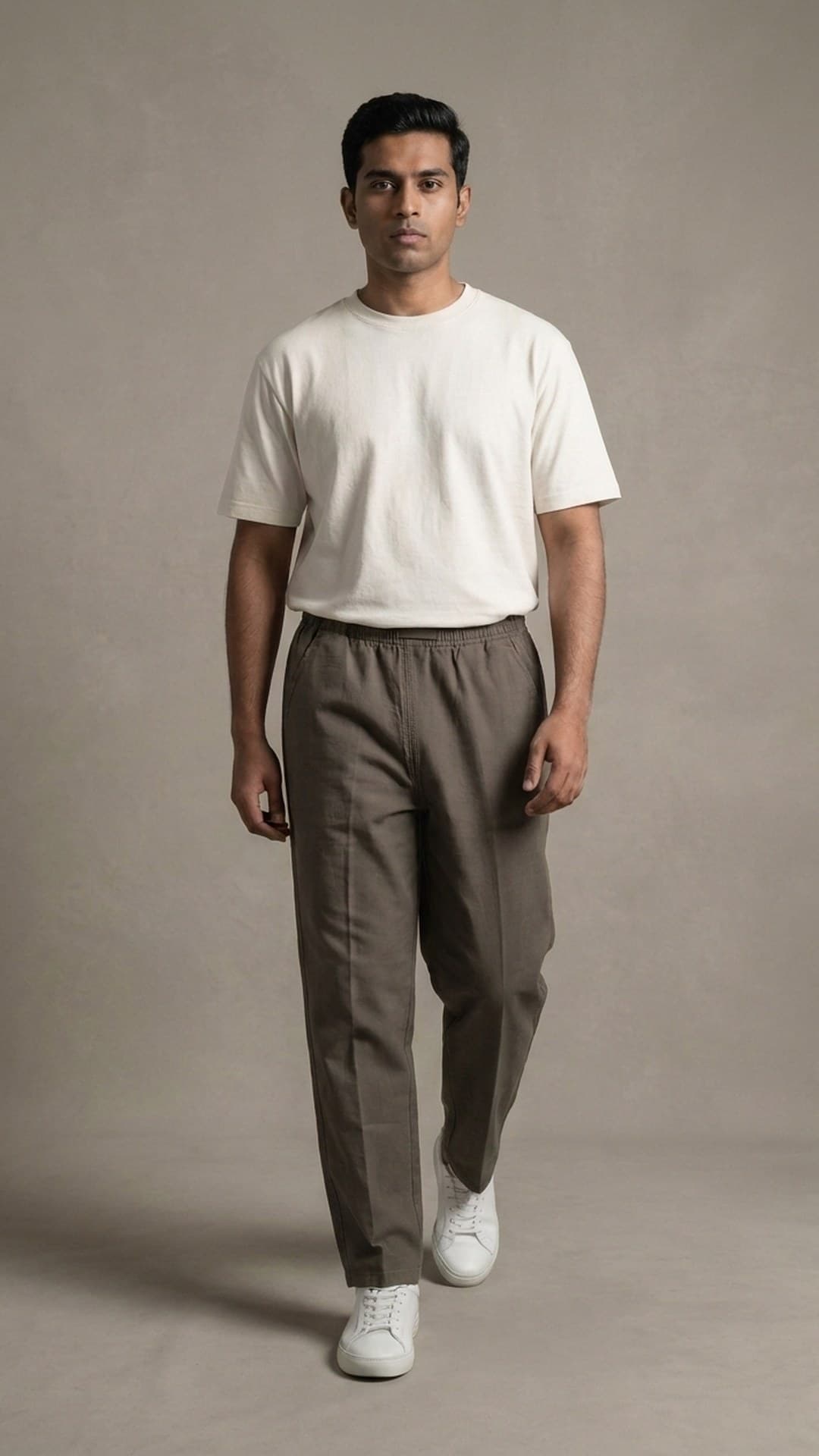 Men's olive charcoal organic cotton trouser — The Everyday Trouser, Pakistan