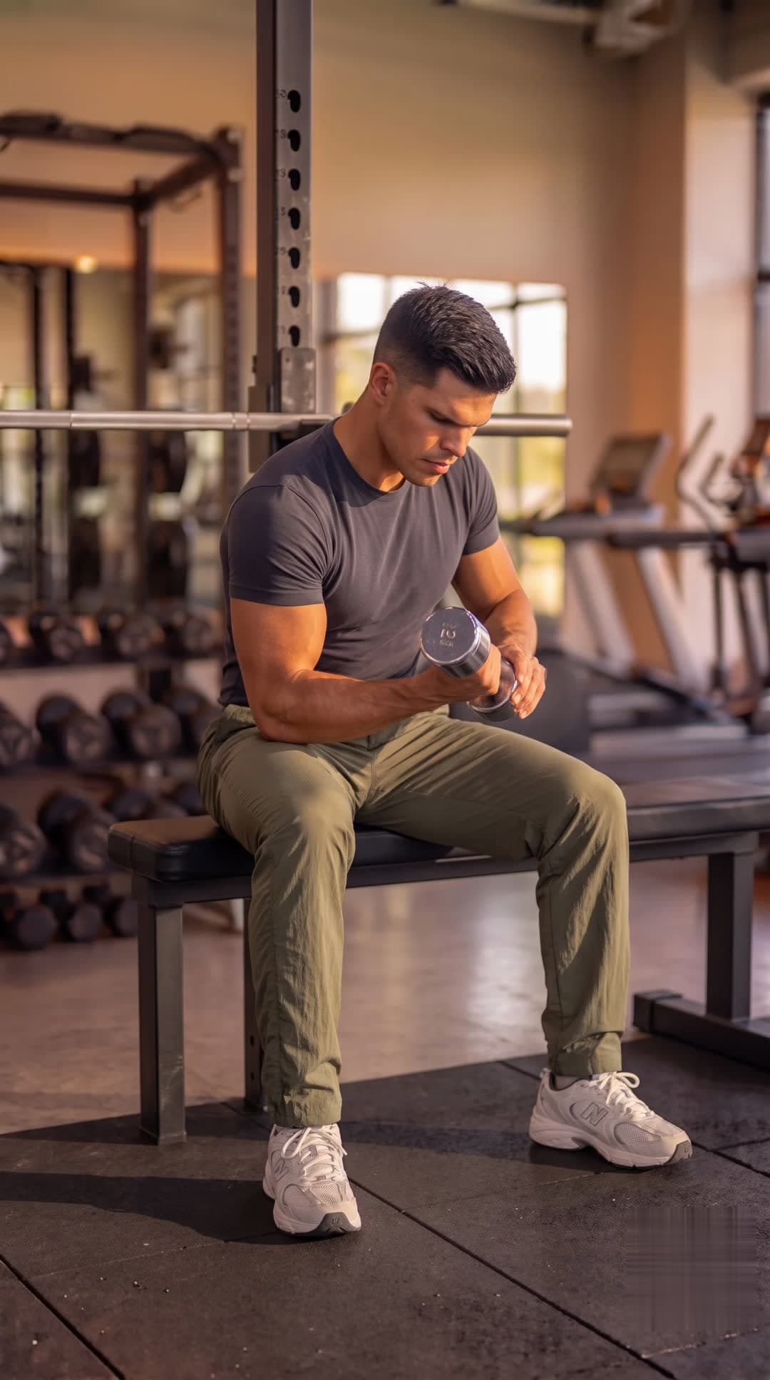 The Everyday Trouser in Olive Green — view 2
